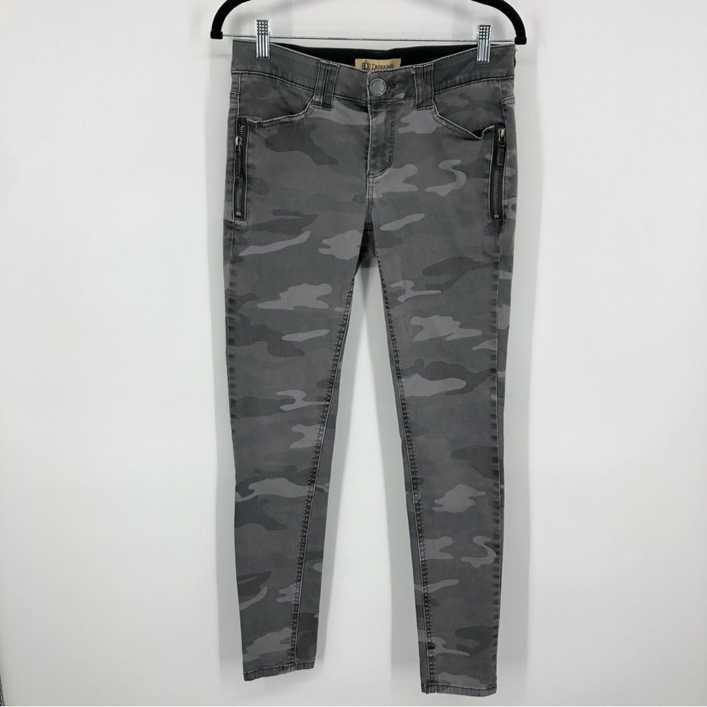 Democracy Jegging Womens 4 Camo Ab Technology Gray Zipper Pockets